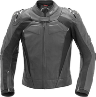 Büse Assen,  leather jacket women,  color: Black/Grey,  size: 44