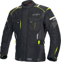 Büse Breno Pro,  textile jacket waterproof,  color: Black/Neon-Yellow,  size: XS