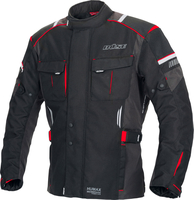 Büse Breno Pro,  textile jacket waterproof,  color: Black/Red,  size: XXL
