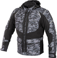 Büse Bristol Camo,  textile jacket,  color: Black/Grey/Light Grey,  size: 3XL