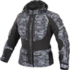 Büse Bristol Camo,  textile jacket women,  color: Black/Grey/Light Grey,  size: 42