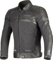 Büse Ferno,  leather-textile jacket women waterproof,  color: Black,  size: 36