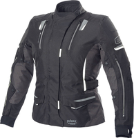 Büse Jana,  textile jacket waterproof women,  color: Black/Dark Grey/White,  size: 34