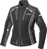 Büse Linda,  textile jacket waterproof women,  color: Black/Grey/White,  size: 48