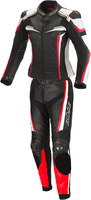 Büse Mille,  leather suit 2pcs. women,  color: Black/White/Red,  size: 44
