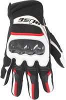 Büse Safe Ride,  gloves women,  color: Black/White/Red,  size: 8