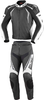 Büse Silverstone Pro,  leather suit 2pcs. women,  color: Black/White/Grey,  size: 44