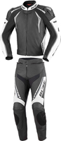 Büse Silverstone Pro,  leather suit 2pcs. women,  color: Black/White/Grey,  size: 44