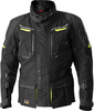 Büse Storm,  textile jacket waterproof,  color: Black/Neon-Yellow,  size: 60