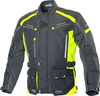 Büse Torino II,  textile jacket waterproof,  color: Black/Neon-Yellow,  size: L