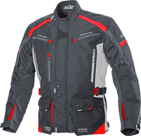 Büse Torino II,  textile jacket waterproof,  color: Black/Red,  size: M