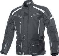 Büse Torino II,  textile jacket waterproof,  color: Black/White,  size: M