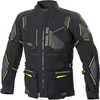 Büse Travel Pro,  textile jacket waterproof,  color: Black/Neon-Yellow,  size: 62