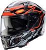 Caberg Avalon X Gurkha,  full face helmet,  color: Black/Grey/Neon-Orange,  size: S