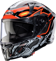 Caberg Avalon X Gurkha,  full face helmet,  color: Black/Grey/Neon-Orange,  size: S