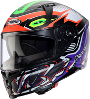 Caberg Avalon X Gurkha,  full face helmet,  color: Matt Black/Orange/Green/Purple,  size: XL
