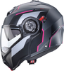 Caberg Duke Evo Move,  flip up helmet,  color: Matt Grey/Black/Pink,  size: XS