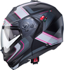 Caberg Duke X Tour,  flip up helmet,  color: Matt Black/Light Grey/Pink,  size: M