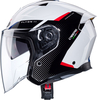 Caberg Flyon II Boss,  open face helmet,  color: White/Black,  size: L