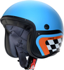Caberg Freeride X Daytona,  open face helmet,  color: Matt Light Blue/Black/Orange,  size: XXL