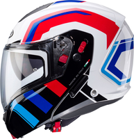 Caberg Horus X Road,  flip up helmet,  color: White/Black/Blue/Red,  size: XL