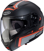 Caberg Levo X Elite,  flip up helmet,  color: Matt Black/Grey/Red,  size: M