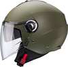 Caberg Riviera V4 X,  open face helmet,  color: Matt-Dark Green,  size: M