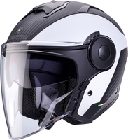 Caberg Soho Milano,  open face helmet,  color: Matt Black/White,  size: XL