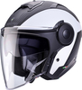 Caberg Soho Milano,  open face helmet,  color: Matt Black/White,  size: XS