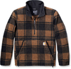 Carhartt 106443,  fleece pullover,  color: Black/Brown,  size: XXL