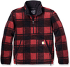Carhartt 106443,  fleece pullover,  color: Black/Red,  size: XL