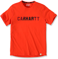 Carhartt Block Logo,  t-shirt,  color: Red/Black,  size: M