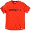 Carhartt Block Logo,  t-shirt,  color: Red/Black,  size: S
