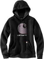 Carhartt C-Logo,  hoodie women,  color: Black (Blk),  size: L