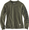 Carhartt Clarksburg Crewneck,  pullover women,  color: Dark Green (G73),  size: M