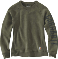 Carhartt Clarksburg Crewneck,  pullover women,  color: Dark Green (G73),  size: M