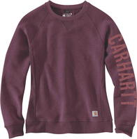 Carhartt Clarksburg Crewneck,  pullover women,  color: Dark Red (V27),  size: L