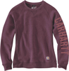 Carhartt Clarksburg Crewneck,  pullover women,  color: Dark Red (V27),  size: M