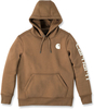 Carhartt Clarksburg Logo,  hoody women,  color: Brown/White,  size: L