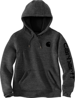 Carhartt Clarksburg Logo,  hoody women,  color: Dark Grey,  size: XL