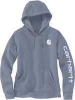 Carhartt Clarksburg Logo,  hoody women,  color: Grey/White (V83),  size: XL