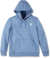 Carhartt Clarksburg Logo,  hoody women,  color: Light Blue,  size: XL