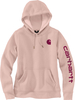 Carhartt Clarksburg Logo,  hoody women,  color: Rose,  size: M