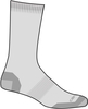Carhartt Crew,  socks 3-pack,  color: Light Grey,  size: M