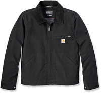 Carhartt Duck Detroit Rugged Flex™,  textile jacket,  color: Black,  size: M