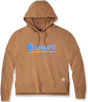 Carhartt Fiber Series,  hoodie women,  color: Light Brown/Blue,  size: XS