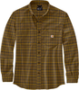 Carhartt Flannel-Plaid,  shirt,  color: Brown/Beige (B33),  size: M