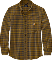 Carhartt Flannel-Plaid,  shirt,  color: Brown/Beige (B33),  size: M