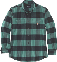 Carhartt Flannel-Plaid,  shirt,  color: Dark Green/Dark Grey (L04),  size: XXL
