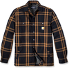 Carhartt Flannel Sherpa-Lined,  shirt/textile jacket,  color: Black/Light Brown,  size: S